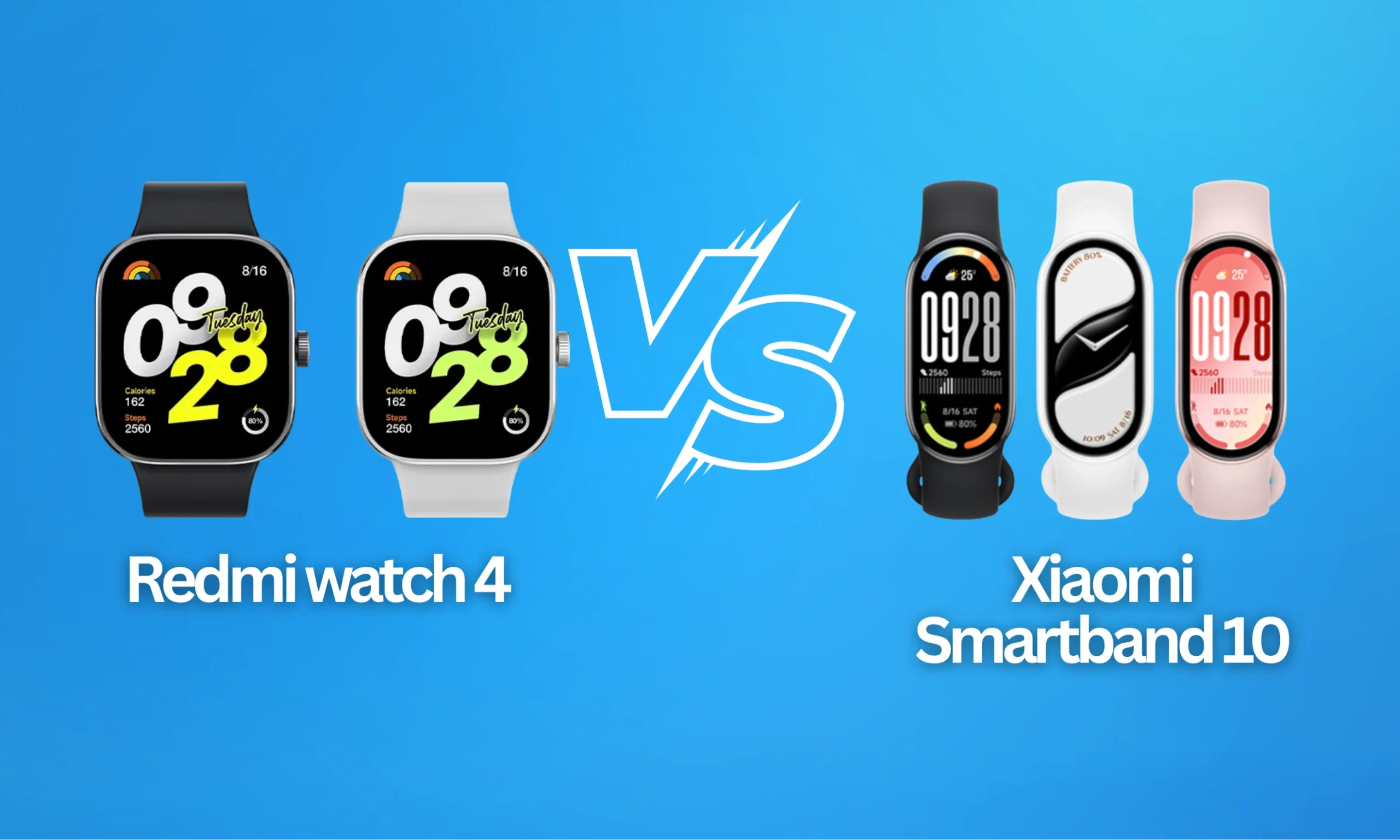 Redmi Watch 4 vs. Xiaomi Smart Band 10