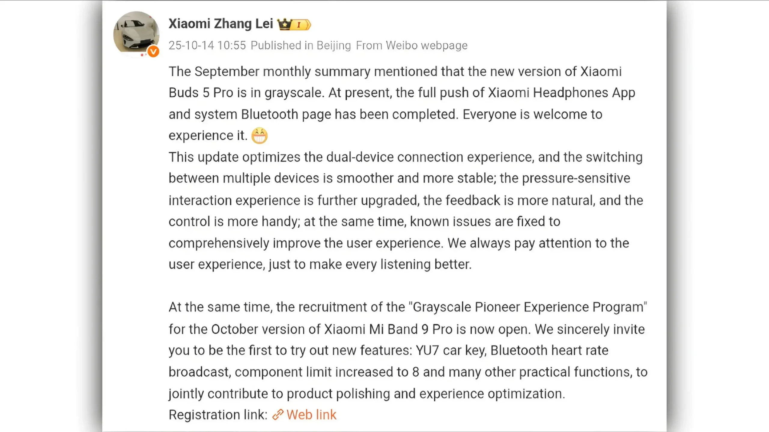 Xiaomi Wearables